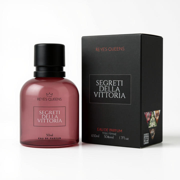 Perfume femenino Segreti Della Vittoria Eau de Parfum 50ml de Reyes Queens, fragancia elegante y sofisticada ideal para el uso diario o momentos especiales. 🚚 Envíos a España 24/48 horas.