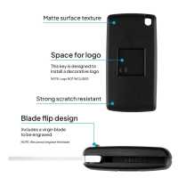 Ociodual Mando Llave Funda Carcasa CE0523 VA2 Key Case para Peugeot 206 207 306 307 308 407 607 806, Citroen C2 C3 C4 C5 C6 - details 4