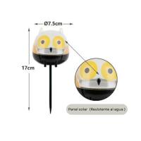 Lámpara solar decorativa para jardín 15.5x10cm diseño en forma de tortuga, mariquita o búho. Luz LED automática al anochecer. Estilo adorable ideal para exteriores, patio, balcón o camino - details 3