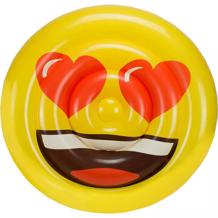 Emoji - Colchoneta Hinchable, en forma de Cara de Corazones (5886) - 1