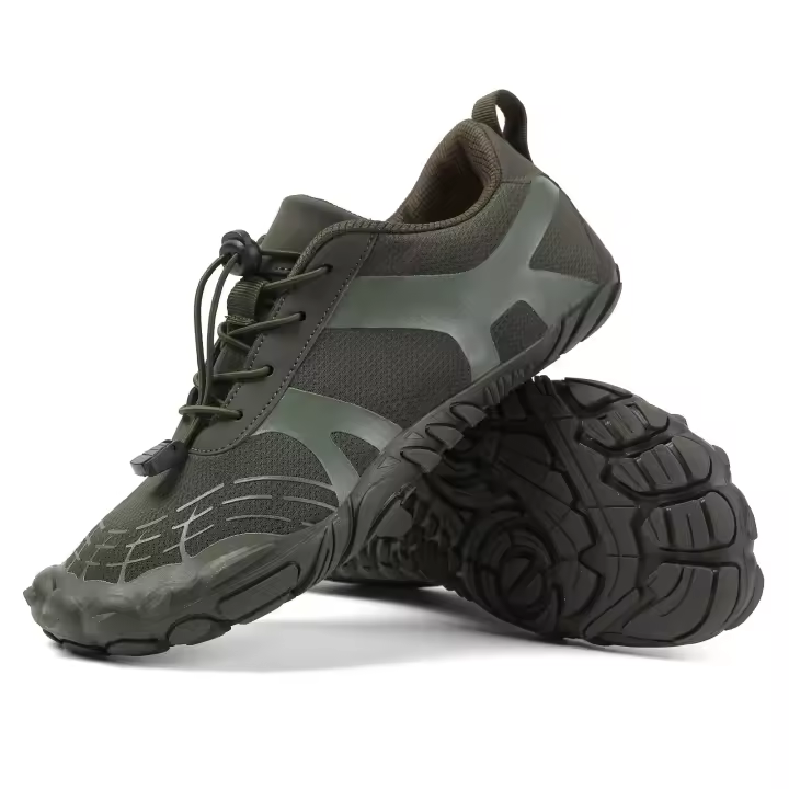 Nuevos zapatos de senderismo de cinco dedos para exteriores, zapatos de escalada todoterreno gruesos para hombres, zapatos de senderismo transpirables, zapatos para vadear arroyos - 1