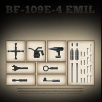 Modelo De Avión Militar Aleman BF-109 Emir De La Segunda Guerra Mundial En Bloques Para Niños Juguete De Rompecabezas Educativo - details 6