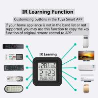 Tuya Smart Universal IR Remote Control Con Sensor De Temperatura Y Humedad Para Aire Acondicionado TV AC Compatible Con Alexa Google Home Yandex - details 16