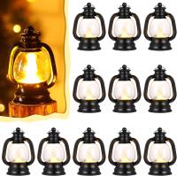 Mini Lanterna Decorativa Con Vela LED 4 Pulgadas 12 Piezas Colgantes Para Camping Centros De Mesa Vintage Ornamentos De Fiesta - details 0