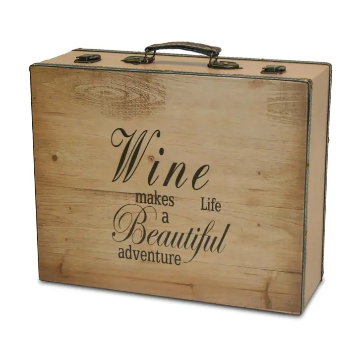 MALETA MADERA WINE - 4 BOTELLAS - 1