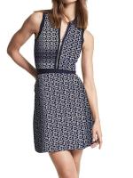 Vestido Sin Mangas Para Mujer CHCH FAMILY Verano 2023 A-Line Con Cierre Frontal Y Decoración De Letras Estilo Oficina Lady Vestido De Rodilla Polyester Y Viscose - details 2