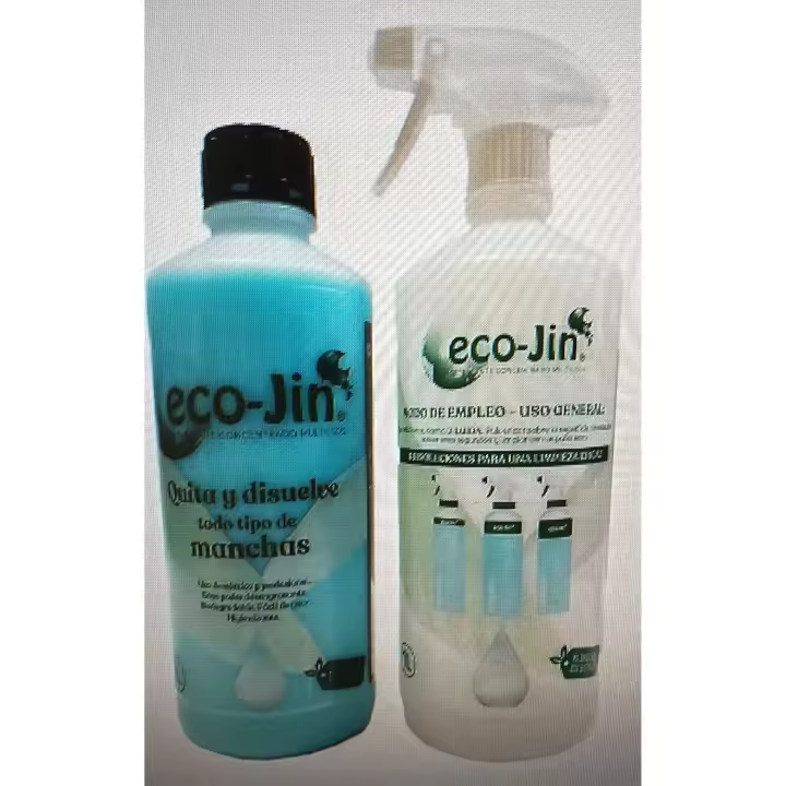 ECO-JIN DETERGENTE EXTRA CONCENTRADO - PRODUCTO REVOLUCIONARIO DEL QUE TODO EL MUNDO HABLA - BOTELLA 1L QUE EQUIVALE A 15L + DIFUSOR (SPA) - 1