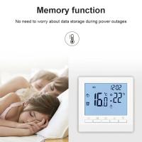 Termostato De Pared Programable Semanal LCD Para Calefacción De Agua 3A Pantalla LED Blanco/Azul 85x85mm Control De Temperatura Doméstico - details 4