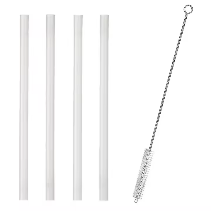 Pajitas de repuesto para botella Camelbak Eddy (paquete de 4) + cepillo de limpieza - 1