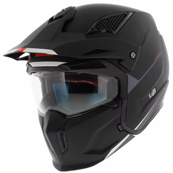 Casco de Moto Abierto Streetfigther SV Solid Negro Mate - 1