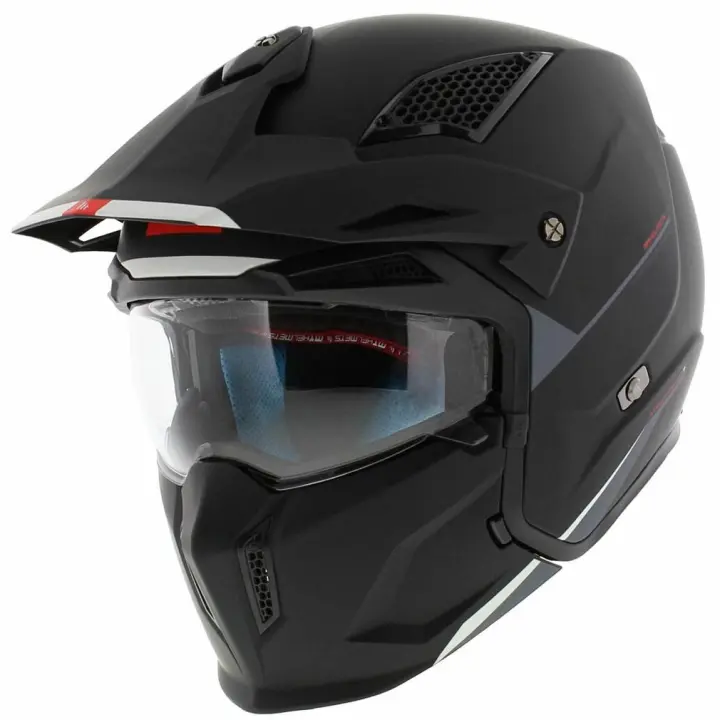 Casco de Moto Abierto Streetfigther SV Solid Negro Mate - 1