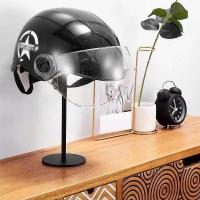 Motorcycle Helmet Holder Metal Hat Storage Rack Wall-Mount Helmet Hanger Display Stand for Helmets H - details 1