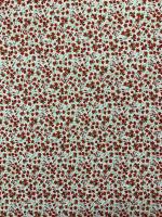 Tejidos Ortuño-  Tela flores rojas para patchwork, liberty, prendas infantiles, decoración hogar ,manualidades, complementos,1m x Ancho 150cm - details 2