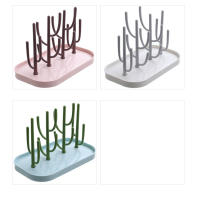 Rack De Secado Para Botellas De Alimentación De Bebé Soporte Para Tetinas Y Copas De Bebida Organizador De Almacenamiento Y Secado De Plástico Para 0-24 Meses - details 3