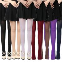 Medias Ocas De Terciopelo Para Mujer En 8 Colores Espesas Y Opacas Para Primavera Y Otoño Medias De Spandex Y Nylon - details 1