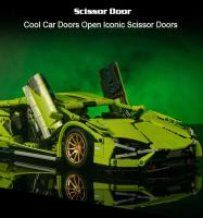 Bloques De Construcción Técnicas Bugatti Y Lamborghini Modelo De Carrera De Alta Velocidad Juguetes Para Niños Regalos Para Niños - details 10