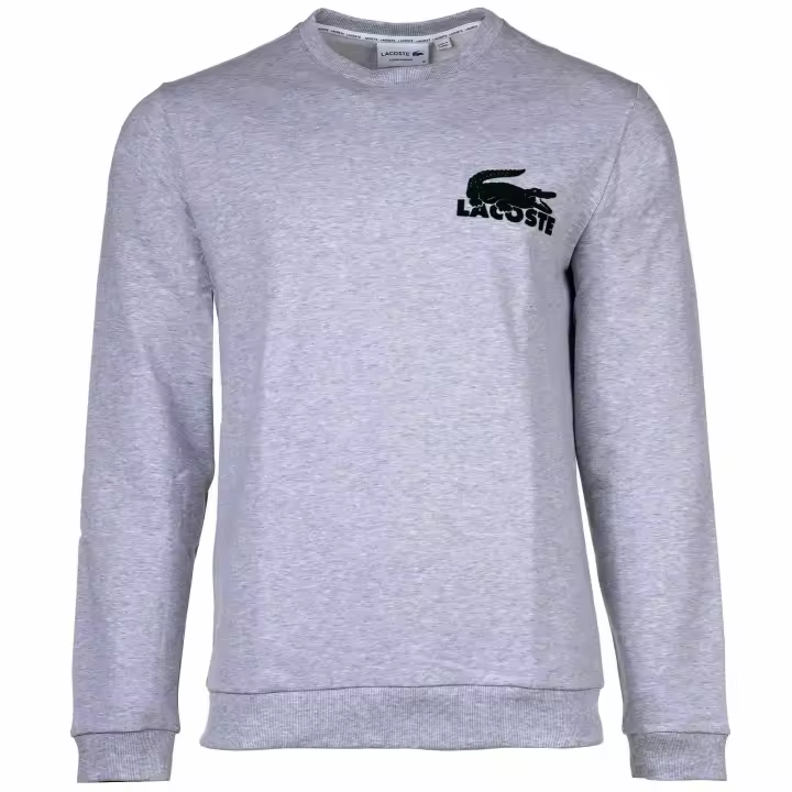 LACOSTE sudadera hombre - loungewear, básica, cuello redondo, algodón - 1