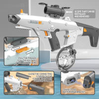Pistola de agua de juguete espacial autoaspirante, pistola de agua de juguete para niños, juguetes para niños para el hogar, juegos al aire libre - details 2