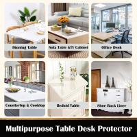 1PC Funda De Mesa Transparente Y Protectora De PVC Resistente Al Calor Impermeable Y Antideslizante Para Hogar Y Eventos - details 4