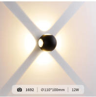 Lámpara De Pared Moderna TRAZOS IP65 Impermeable Para Exterior Y Dormitorio Iluminación Circular Y Cuadrada Decorativa Con Luz LED Para Jardín Porche Cocina Comedor Estudio Baño - details 11