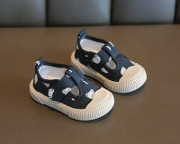 Zapatos Casuales Para Niños Y Niñas Con Bocón Cuadrado Dibujo Animado Suela Suave Primavera Zapato Pequeño De Niños TPR Suela Zapatillas De Lona - details 16