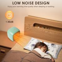 Calafactor Compacto, Termoventilador, Mini Calafactor Eléctrico Cerámico, 2 Grados de Potencia, Protección Antivuelco y Contra el sobrecalentamiento, Silencioso, Para Casa, Oficina, Escorio - details 4