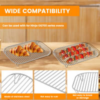 2Pcs Racks Para Air Fryer Horno Deshidratador Asador De Acero Inoxidable Accesorios De Cocina Para Airfryer Vaporizador Herramientas De Cocina - details 5