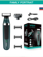 VGR Razor Máquina De Afeitar Eléctrica Profesional Para Hombres Impermeable Con Trimmer De Barba 2 En 1 Recargable V-393 - details 10