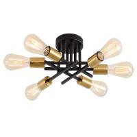 Modern Sputnik Ceilin Ganchero Nordic Semi Montaje En Pared Lámpara Vintage Decoración De Hogar Luz Iluminación Fijación LED - details 9