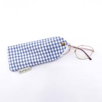 Bagsgarden- Bolsa de Algodón con vichy para Gafas de Sol，Funda Protectora Linda y Portátil con Compartimento Acolchado Grueso - details 2