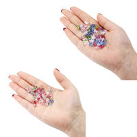20/50pcs Pulgones De Vidrio Bohemio En Forma De Corazón Y Estrella AB Color Para Creación De Joyas Accesorios Hechos a Mano - details 1