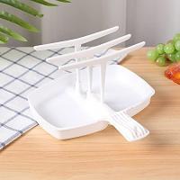 Rejilla para tocino de microondas, bandeja para Estua con 3 soportes, bandeja de repuesto para Tocino, 23x22x13 cm - details 2