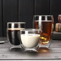 Taza De Café Expreso Doble Aislamiento En Vidrio Transparente Tamaño Variado Para Cerveza Té Leche Whiskey Bebida Ecológica Hecha a Mano - details 11
