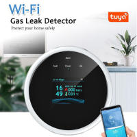 Detector De Gas Combustible Inteligente Tuya Wifi Para El Hogar Sensor De Gas Natural Compatible Con Amazon Alexa - details 2