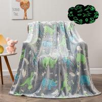 Manta De Dinosaurio Brillante En La Oscuridad Regalo Ideal Para Niños Cumpleaños Navidad San Valentín Pascua Regalos Mejores Juguetes De Peluche De Dinosaurio - details 1