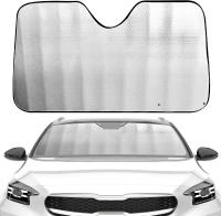 Parasol Coche Delantero, Parasol de Ventana Delantera Parasol Luna de Coche Metalizado Cortina Reflectante para Vehículo Protección Rayos UV Parabrisas - details 0