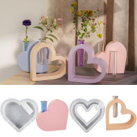 Molde De Corazón En Forma De Corazón Para Hidroponia Molde De Yeso Molde De Silicona Vaso De Yeso Molde De Test Tube Decoración Para El Hogar - details 0