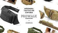 Prowalk riñonera de cintura táctica militar para senderismo y rutas de montaña, multifunción y varios bolsillos para ciclismo caza y pesca, running, trekking , excursiones y actividades al aire libre para hombres y mujeres, - details 0