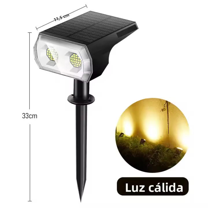 Lámparas De Pared Solares IP65 Impermeables Para Jardín Y Paisaje 48 LED Luz Solar Potenciada Decorativas Para Villa - 1