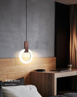 Lámpara Colgante Moderna Y Minimalista Nórdica Pequeña Para Mesa De Noche Restaurante Barra Y Estudio Fuente De Luz AC 90-260V Placa De Aluminio - details 7