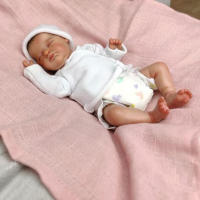 Muñeca De Bebé Preemie NPK De 10 Pulgadas En Vinyl Suave Y Silicona Toque Realista Muñeca Coleccionable Con Piel 3D Art Made Lifelike Unisex - details 1