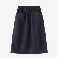 ZANZEA Falda Cargo Larga Para Mujer Estilo Coreano Suelta Con Cintura Elástica Midi Verano 2024 Pleated Skirt Solid Color - details 8
