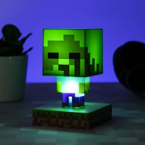 LÁMPARA ICONS ZOMBIE MINECRAFT 12 CM PALADONE REDSTRING PP6592MCFV2 - 1