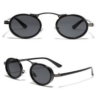 Gafas De Sol Rectangulares Para Mujer 2024 Moda Punk Acero Inoxidable Montura Vintage Protección UV400 Antiglareante Tamaño Universal - details 7