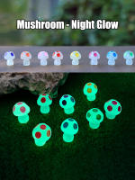 8PCS Mini Hongos Luminosos Decoración Para Jardín Miniatura Casa De Muñecas DIY Artesanías Ornamentos De Fiesta Estilo Moderno Material RESIN - details 0