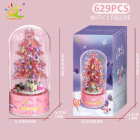 Casa De Santa Claus De Bloques De Construcción Musical HUIQIBAO Regalo De Navidad Para Niños Y Adultos Bricks De Ciudad Amigo DIY - details 9