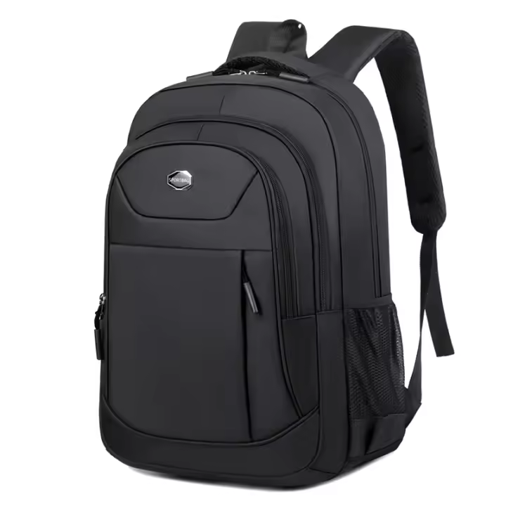 Mochila De Negocios Impermeable Para Hombres Mochila De Viaje Casual Con Capa De Computadora Para Estudiantes De Secundaria Material Oxford Y Nylon - 1