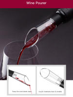 Juego De Abrevidrios Eléctricos Automáticos MYVIT Para Vino Y Cerveza Operado Por Batería Acero Inoxidable Eco-amigable Para Barra De Cocina - details 3