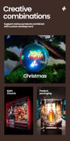 Proyector De Holograma 3D LED Mini Personalizable Con Fan Para Halloween Y Navidad Exhibición Transparente Self-contained Sin Baterías Incluidas - details 8