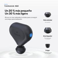 Therabody Theragun mini -  Pistola de Masaje Profesional,  Alivio Portátil del Dolor y Estrés en Cualquier Momento y Lugar, Diseño Compacto y Ligero con 3 Accesorios, Bluetooth y App Inteligente, Mejora Bienestar y Recuperación Muscular - details 2